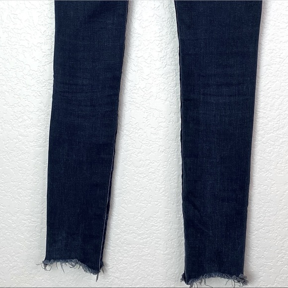 AG ADRIANO GOLDSCHMIED Dark Raw Hem the Absolute Legging Skinny Jeans Denim 25R - Picture 9 of 14